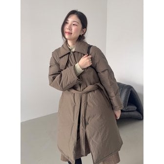 올리브데올리브 [곰송이PICK] 벨티드 하프 발마칸 구스다운 코트 OP5XMA670