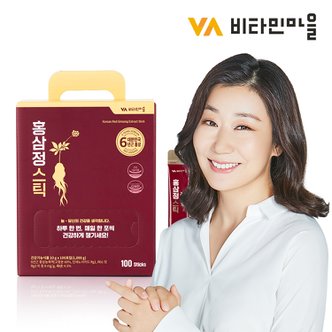 비타민마을 프리미엄 6년근 홍삼정 진액스틱 홍삼 5중 기능성 100포 1박스