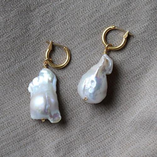 [엘리오나 컬렉션] Baroque Pearl Earrings(1)