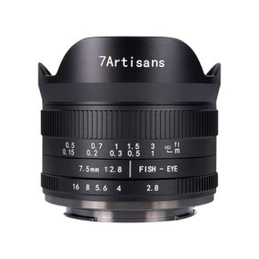 [] 칠공장 7Artisans 7.5mm F2.8 FISH-EYE II ED (소니 E (APS-C), 블랙) 75EB-II