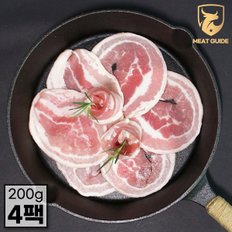 간편하게 구워먹는 듀록 꽃삼겹살 800g(스페인산 200gx4)