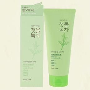 연두빛 쫀득한 크림 각질 모공 녹차 필오프팩 150ml