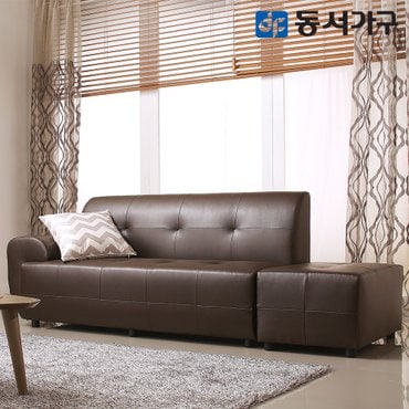 동서가구 컨셉트 PU가죽 3인용 소파 DF625665