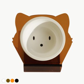 [무케] 매기앤보_싱글스탠드 키티 Medium (4color) 반려동물 세라믹 밥그릇 1구