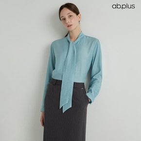 [ab.plus] 루즈핏 타이 블라우스 (LSA3MB44A)