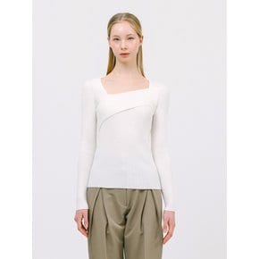 layered long sleeve top_white