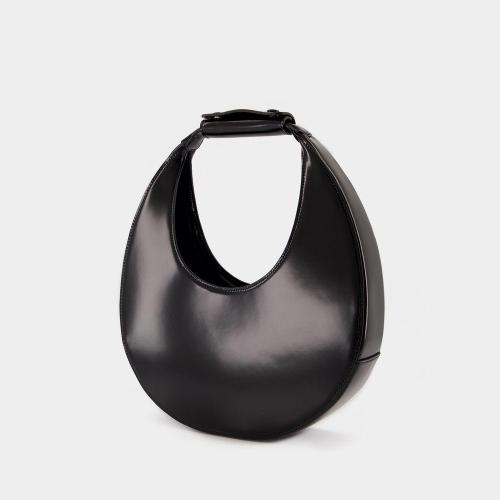 [해외배송] 25 S/S 스타우드 문 숄더 백 STAUD 레더 블랙 292-9166-BLK B0731515587