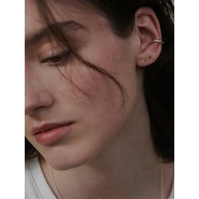 [925 silver]Deux.silver.90 / bambou earcuff (2 color)