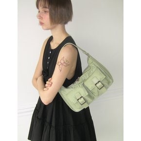 PK Hobo Bag (nylon)(green pepper)