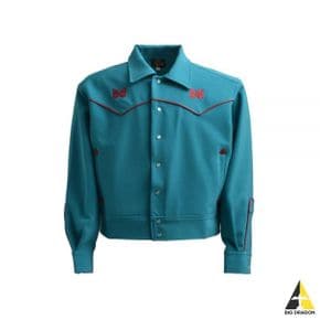 NEEDLES 니들스 24 Piping Cowboy Jac - Turquoise (OT136) (파이핑 카우보이 자켓)