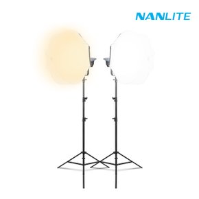 난라이트 스튜디오 LED 조명 FC-500B 랜턴80 젬볼 투스탠드 세트