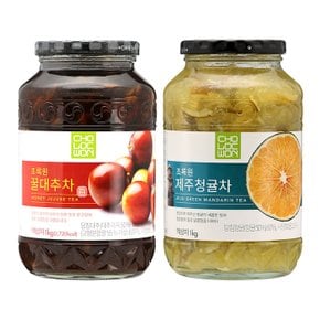 초록원 꿀대추차 1kg +제주 청귤차 1kg