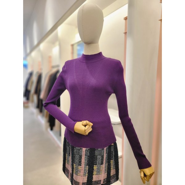 [여주점] 여성 모크넥 리브 니트 풀오버 (ITOABPO880A)