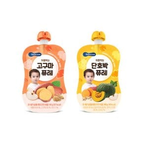 처음먹는 단호박 퓨레  80g 1개
