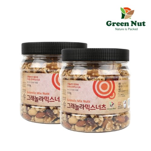 [그린너트] 그래놀라 믹스넛 500g+500g 총1kg