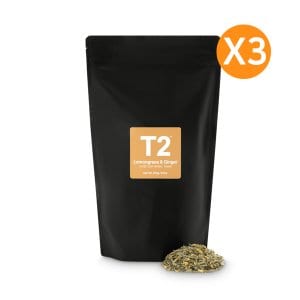  T2 티투 레몬그라스 진저 루즈 리프 과일차 리필 250g X3