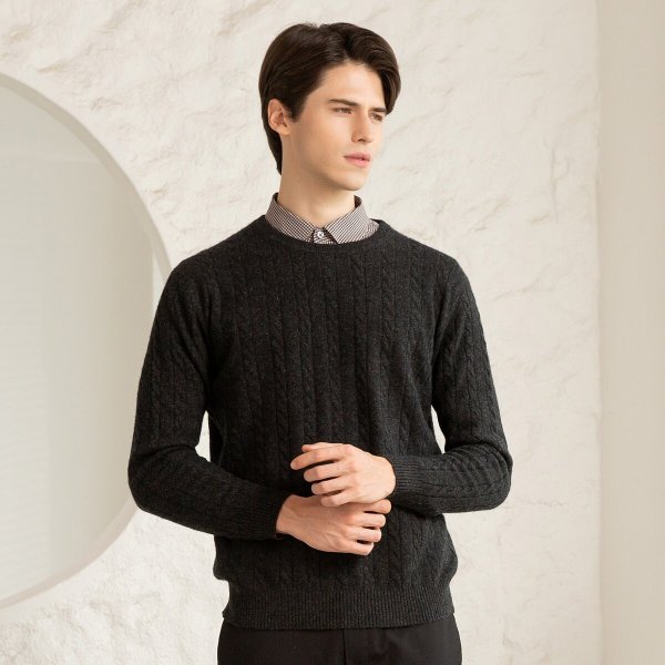 [신세계단독] 데너 몽골 햇 캐시미어100 남성 폴로니트 (25FW 최신상)