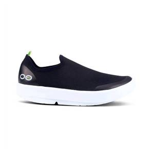 4711701 OOFOS Womens Oomg Eezee Low Shoe In White/black