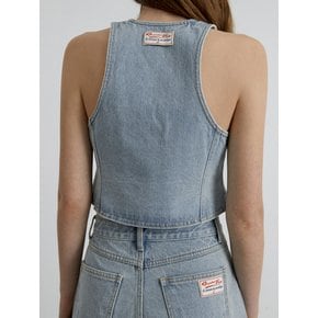 HALTER DENIM VEST_LIGHT BLUE