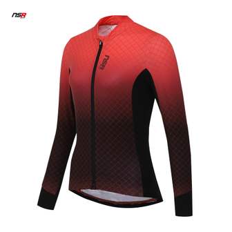 NSR 클럽 스티치 기모 긴팔 저지 여성 CLUB STITCH THERMO LS JERSEY WOMEN 자전거용 긴팔 저지