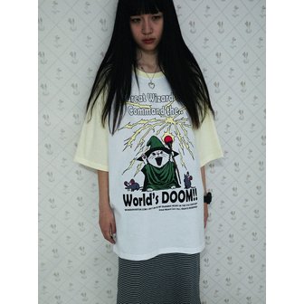 ★ WONDER VISITOR★ KAWAii HEESU Overfit Raglan Tshirt Navy WONDER VISITOR] KAWAii HEESU Overfit Raglan T-shirt (Navy