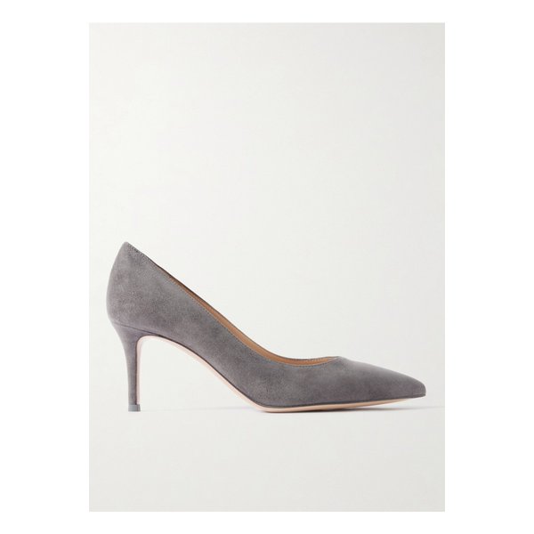지안비토 스웨이드 펌프스 70mm 그레이 46376663162900249