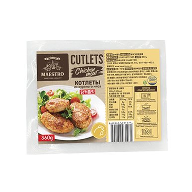 마에스트로 MAESTRO 치킨 함박 스테이크 커틀릿 Chicken Cutlets 360g 냉동