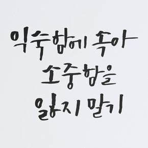 [1AM]캘리그라피 스티커 S2 20종 택1 [명언]