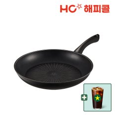 [본사직영] HC해피콜 모던 티타늄 IH 프라이팬 28cm 블랙 l 9/2~9/15 결제 고객 스벅음료