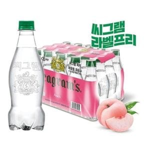 코카콜라 Cocacola 씨그램 Seagram 피치 무라벨 450PET 20입