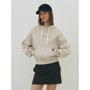 “Why” cotton hoody (dove)