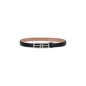 26FW 발렌시아가 가죽 벨트 A00121 2ACQK 1000 BLACK DOM
