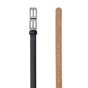 26FW 발렌시아가 가죽 벨트 A00121 2ACQK 1000 BLACK DOM