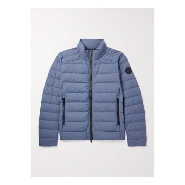크로프턴 로고 아플리케 퀼팅 엔듀라럭스® 다운 재킷 블루 46376663162932224