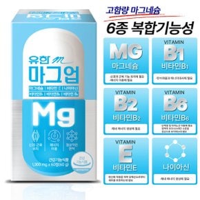 마그업 60정 눈밑떨림 마그네슘영양제 비타민B 고함량 마그네슘350