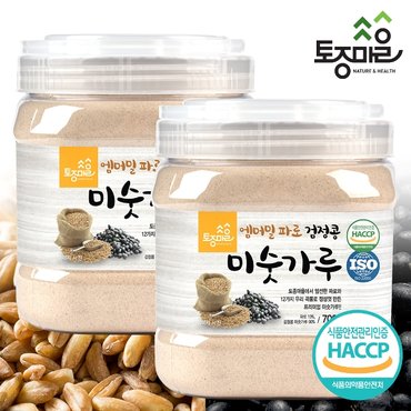 토종마을 HACCP인증 엠머밀 파로 검정콩 미숫가루 700g X 2통