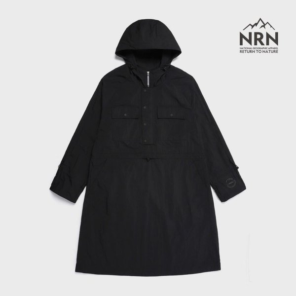 [여주점] N252WOP130 NRN 여성셔링 우븐 셋업 후드 아노락 원피스 CARBON BLACK