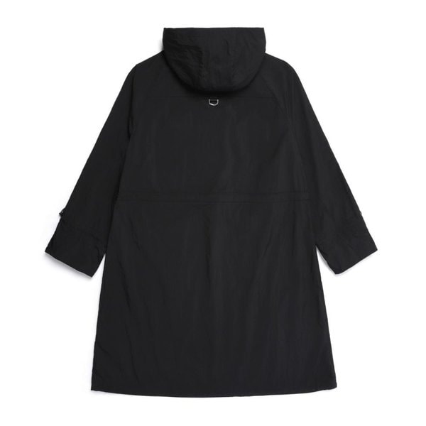 [여주점] N252WOP130 NRN 여성셔링 우븐 셋업 후드 아노락 원피스 CARBON BLACK