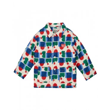 벨리타앤보이즈 BK4IPJ12CM Cream Figure Pattern Quilted Jacket