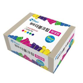 아트박스/한가람문구 평화 칼라더블크립(특대) 51mm 10개입 1갑