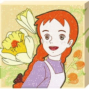 빨강머리 앤 행복한 미소 (캔버스) 보석십자수 25x25 (퍼즐사랑)