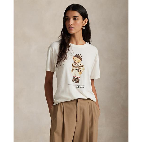 여성 폴로 베어 코튼 저지 티(WMPOKNINCU21201100)