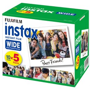 FUJIFILM 인스턴트 카메라 와이드용 필름 50장입 INSTAX WIDE K R 5