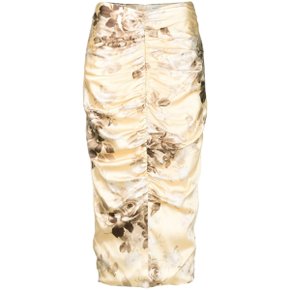 Skirt Alessandra Rich Womens Skirt FAB3319 F3954 1684 YELLOW