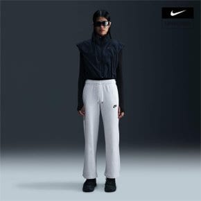 우먼스 나이키 스포츠웨어 클럽 플리스 미드라이즈 와이드 레그 스웻팬츠 NIKE FB2728-051