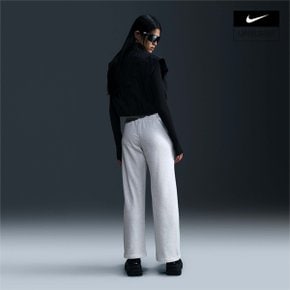 우먼스 나이키 스포츠웨어 클럽 플리스 미드라이즈 와이드 레그 스웻팬츠 NIKE FB2728-051