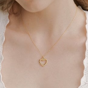 [여자아이들 슈화, 오마이걸 효정, ITZY 리아 착용] rope heart pendant necklace