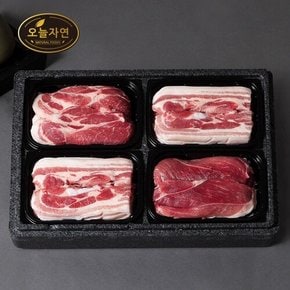 한돈 스페셜 구이세트 1호 1.6kg (삼겹살 2팩+목살 1팩+앞다리살 1팩)/팩당 400g