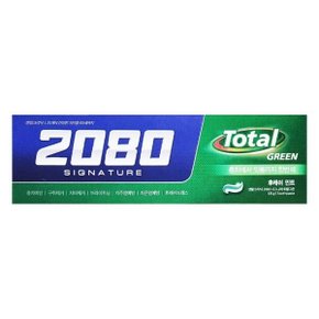 2080 시그니처 토탈그린 치약 후레쉬 민트 125g x 1개