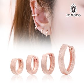 은은한 매력 14K 무광 원터치 귀걸이 4 Size 반벌 H033-1